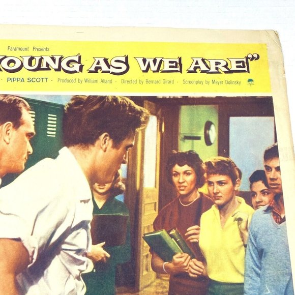 As Young as We Are 1958 Lobby Card Movie Poster Robert Harland Pippa Scott Drama - Picture 5 of 6